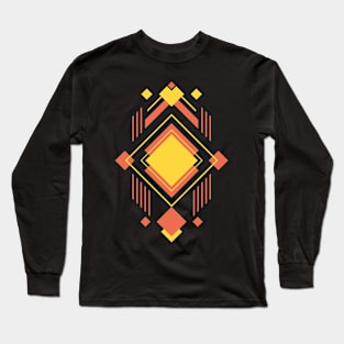Geometric Artwork Long Sleeve T-Shirt